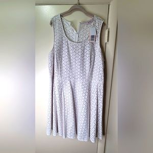 White lace shift dress